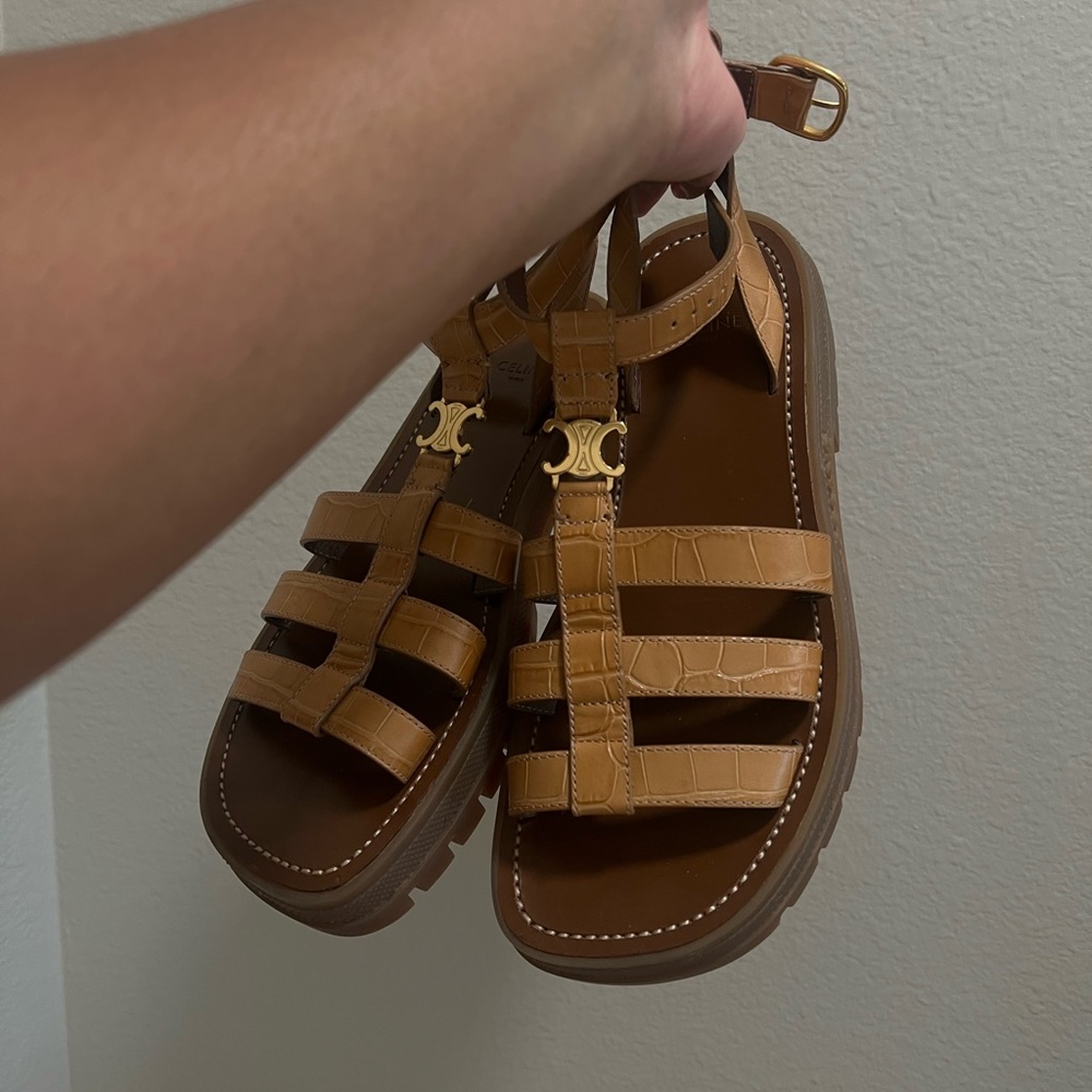 Celine Triomphe Gladiator Sandals